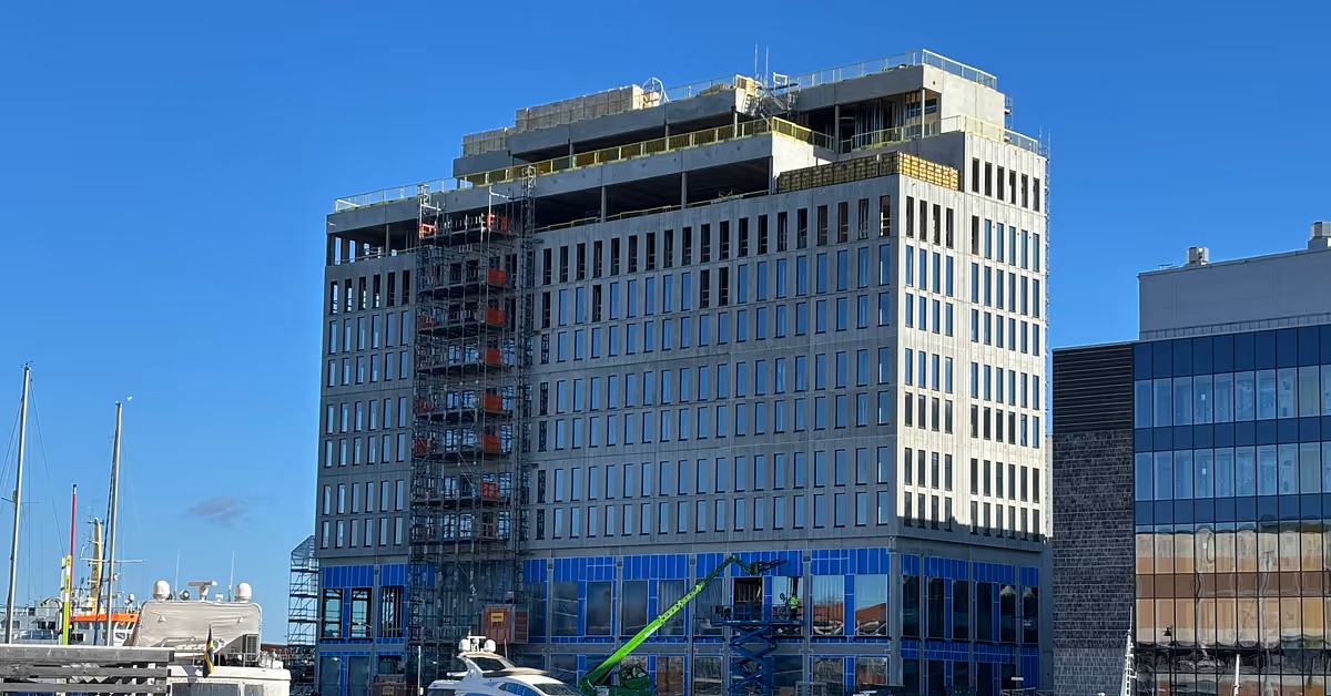 Studiebesök på bygget ”Nya hotellet” i Kalmar
